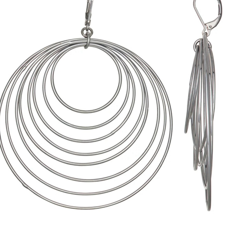 Simply Vera Vera Wang Orbital Circle Drop Earrings, Brand New With Tags